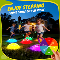 Scvcid colorful LED stones brighten playtime and stimulate imagination in kids aged 3 and up.