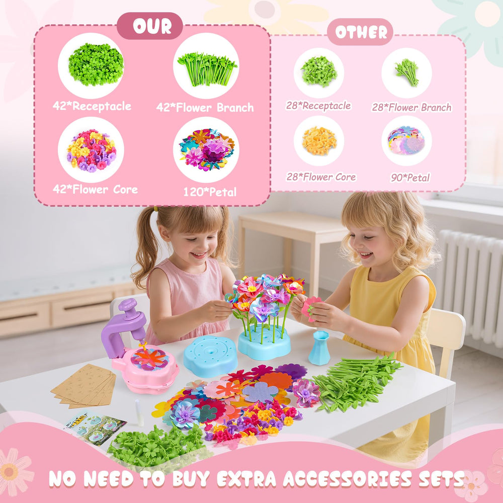 Scvcid Fabric Bouquet Toy shown during creative play to inspire imagination and color matching.