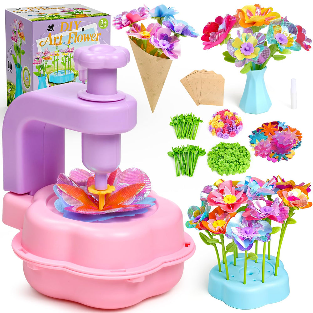 Scvcid Fabric Bouquet Toy with free accessory set enables extended DIY bloom crafting.