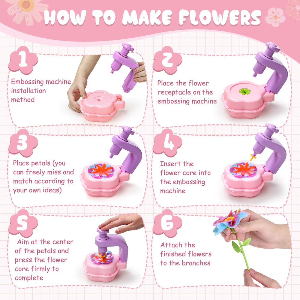 Scvcid Fabric Bouquet Toy prompts hands-on assembly to support hand-eye coordination.