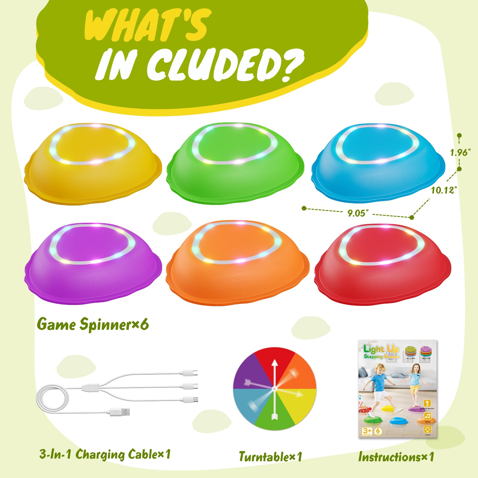 Scvcid indoor-outdoor play set supports balance games and obstacle courses in any space.
