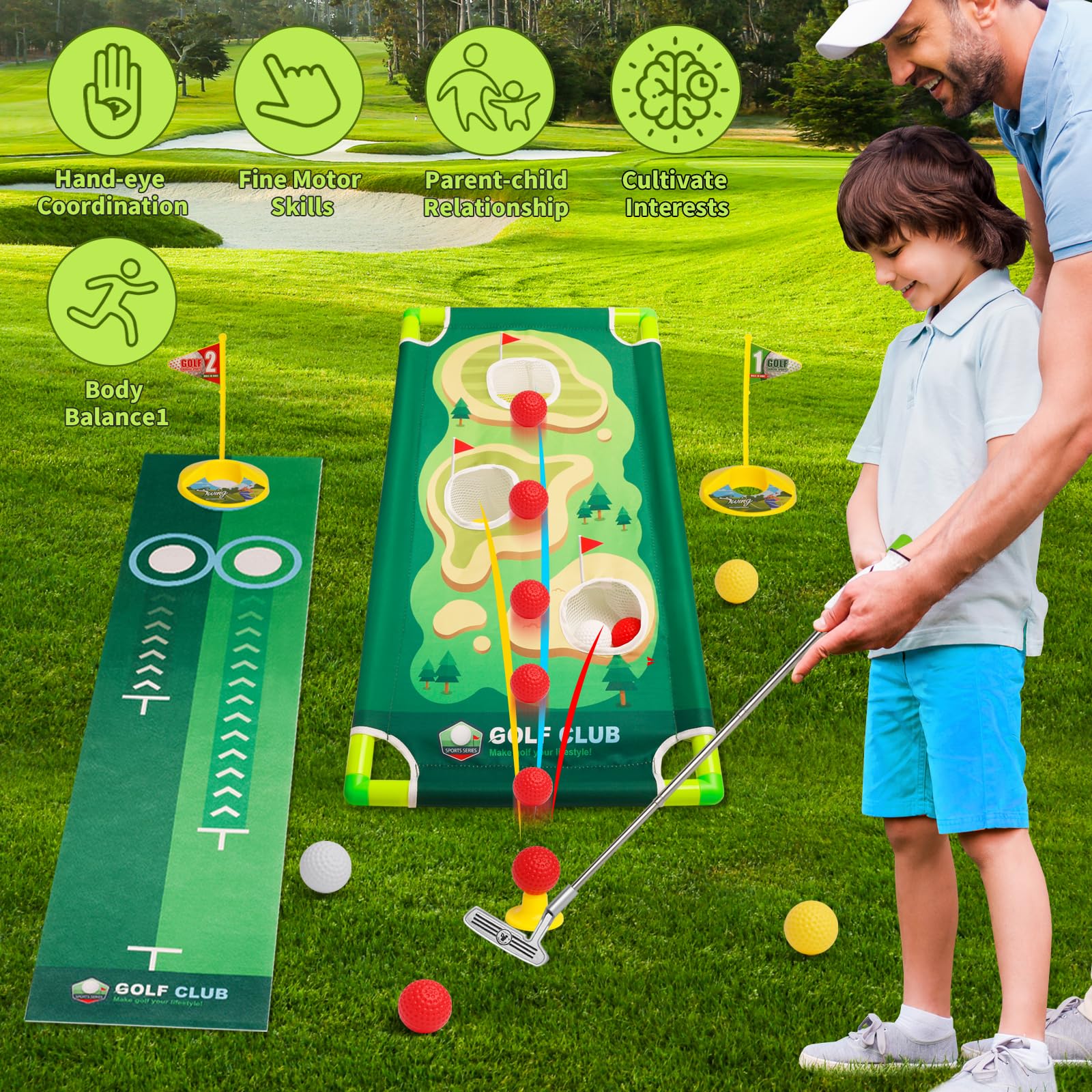 SCWDAU cornhole board for group backyard fun