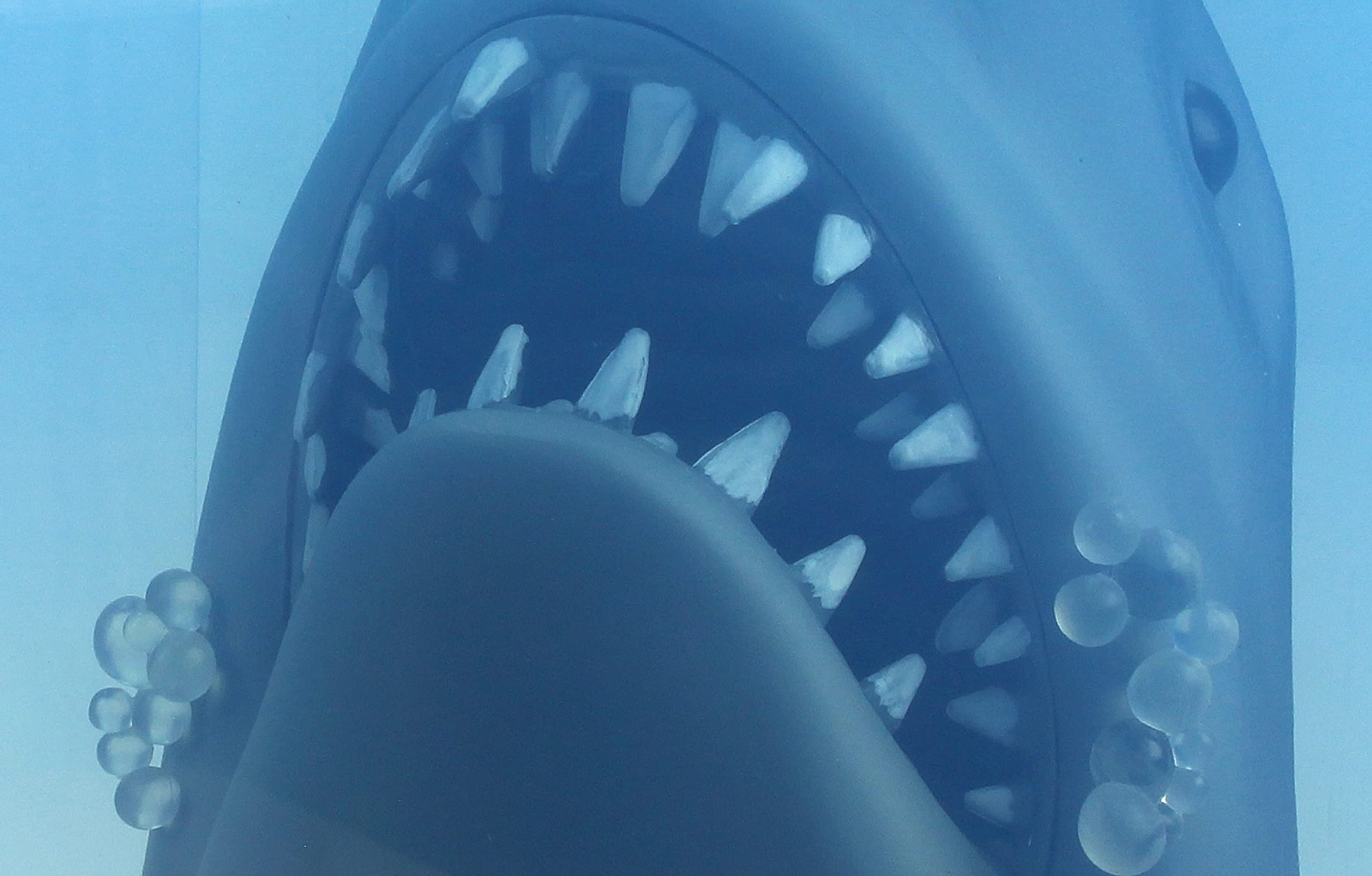 SD TOYS plastic Jaws 3D poster statue close-up
