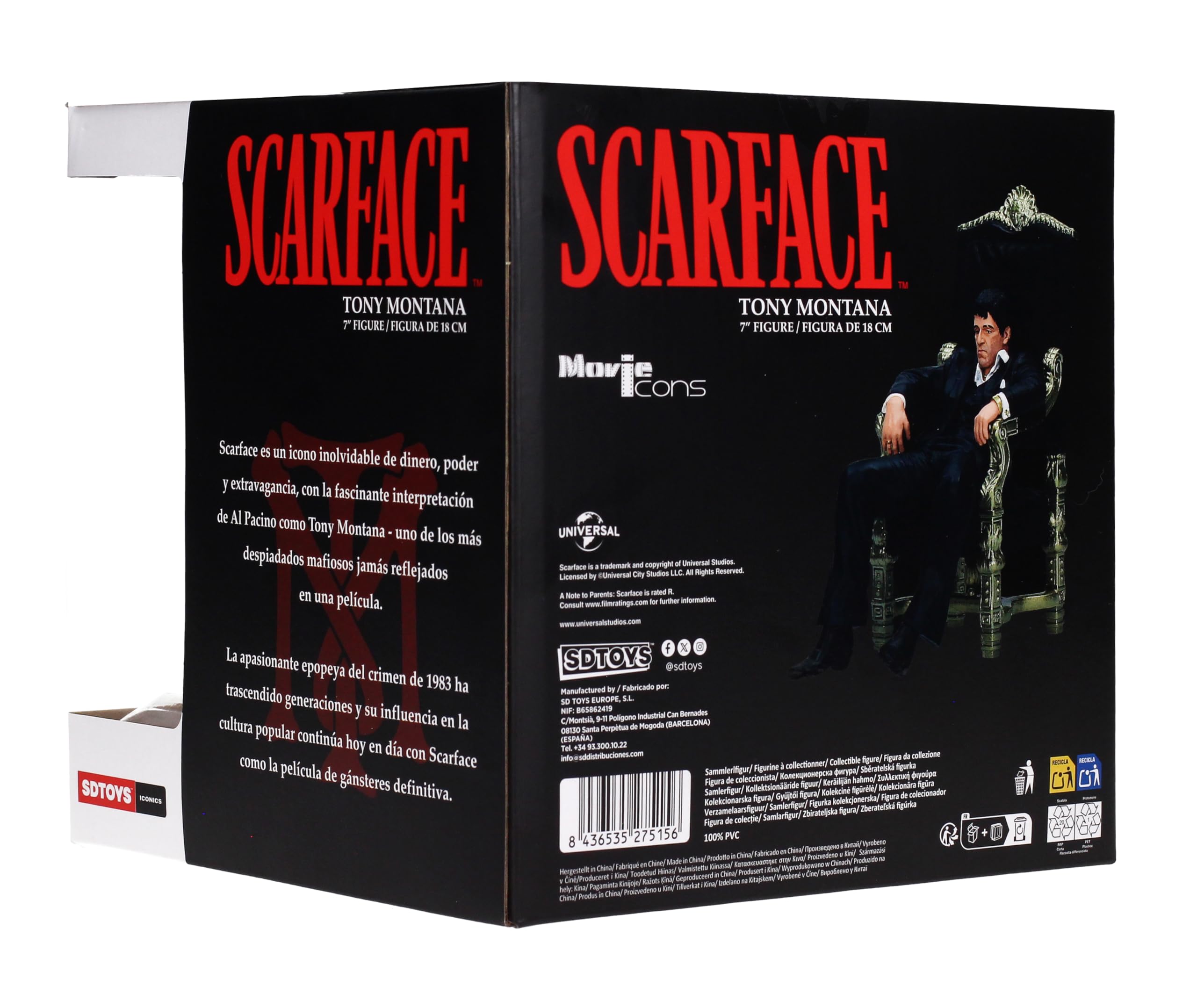 SD Toys Scarface figure makes a bold centerpiece for cinephile collections