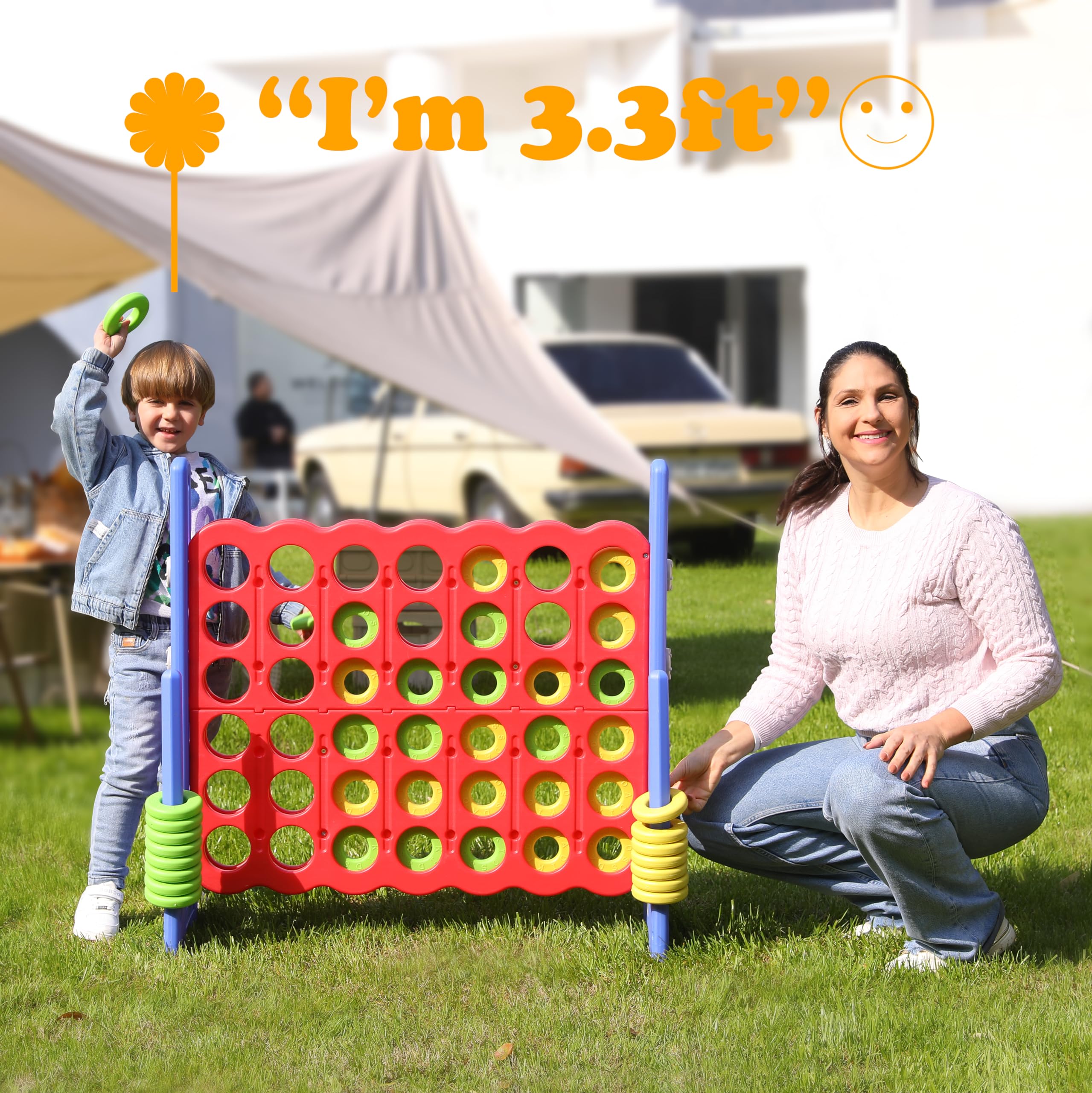 SDADI indoor-outdoor family play setup at a backyard table