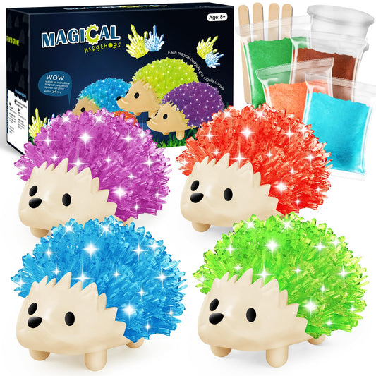 sdaymol crystal growing kit hedgehog blue crystals ready to bloom for kids science fun