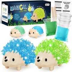 Sdaymol Hedgehog blue crystal kit for kids enables hands-on science exploration.