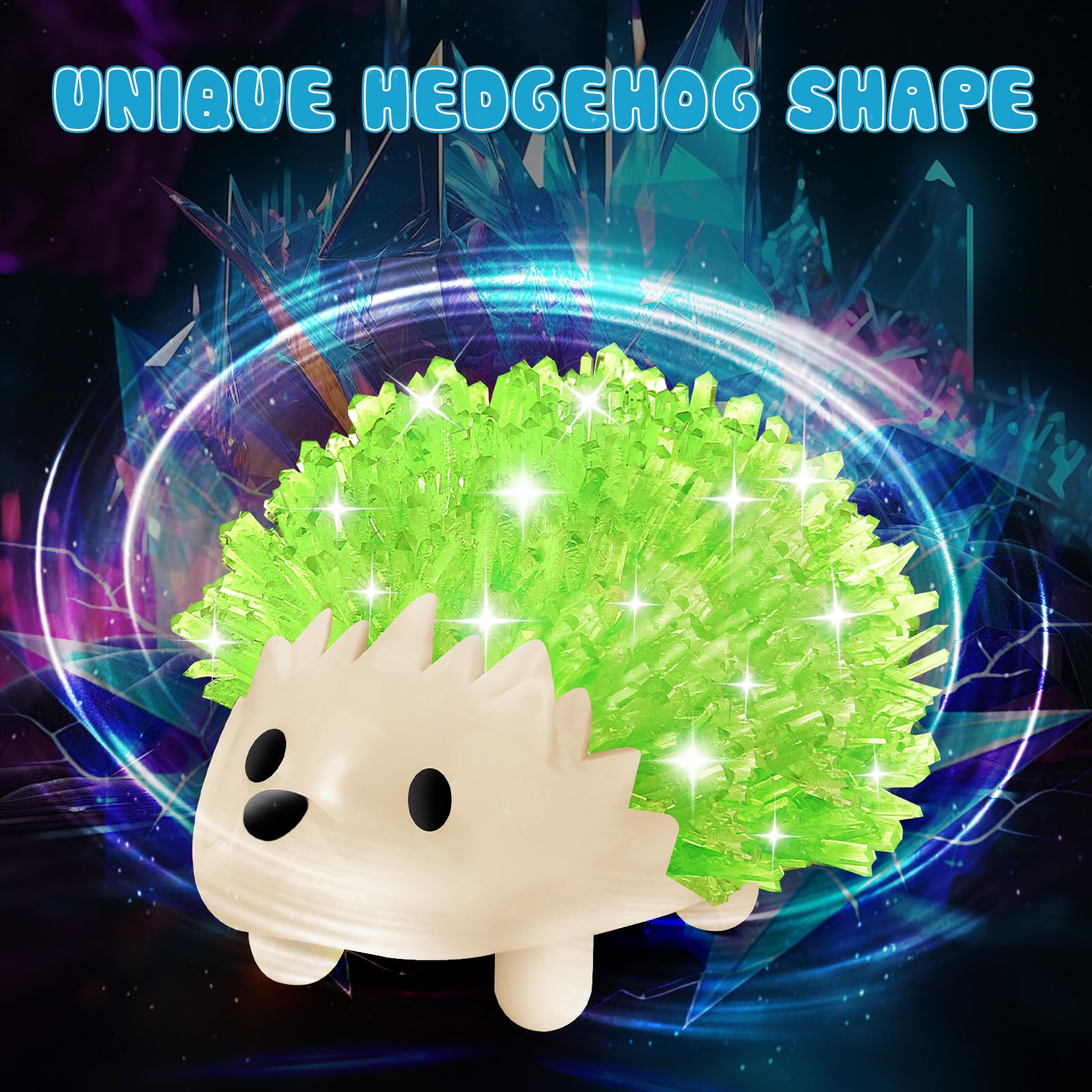 sdaymol Hedgehog crystal models and colors create engaging, beginner-friendly experiments.
