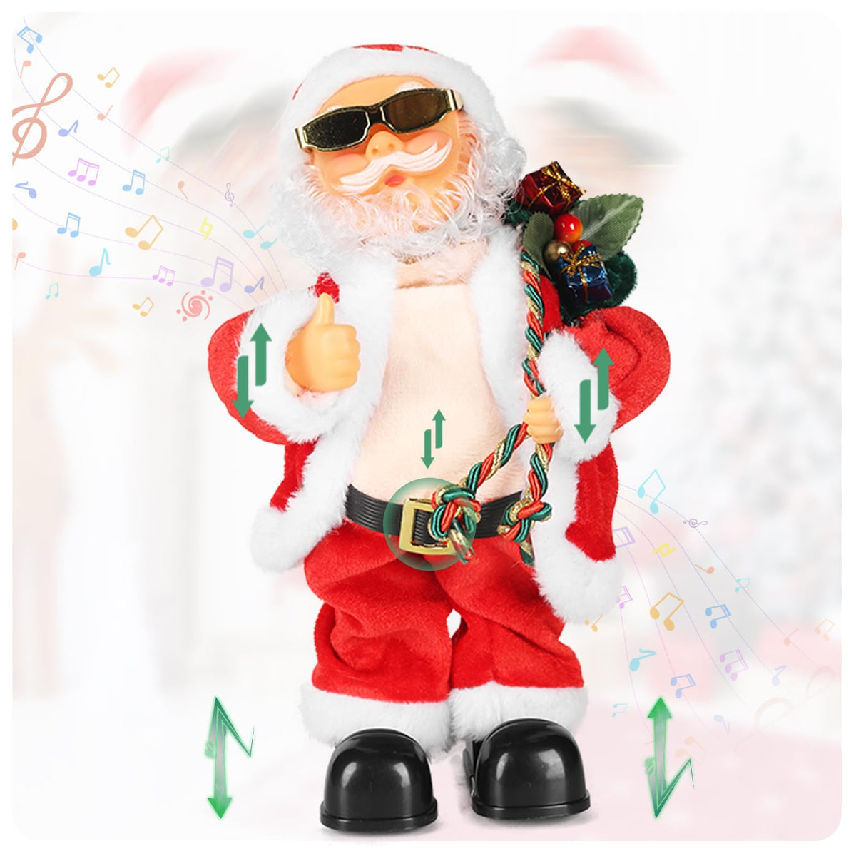 SdeNow animated Santa singing and dancing to delight kids.