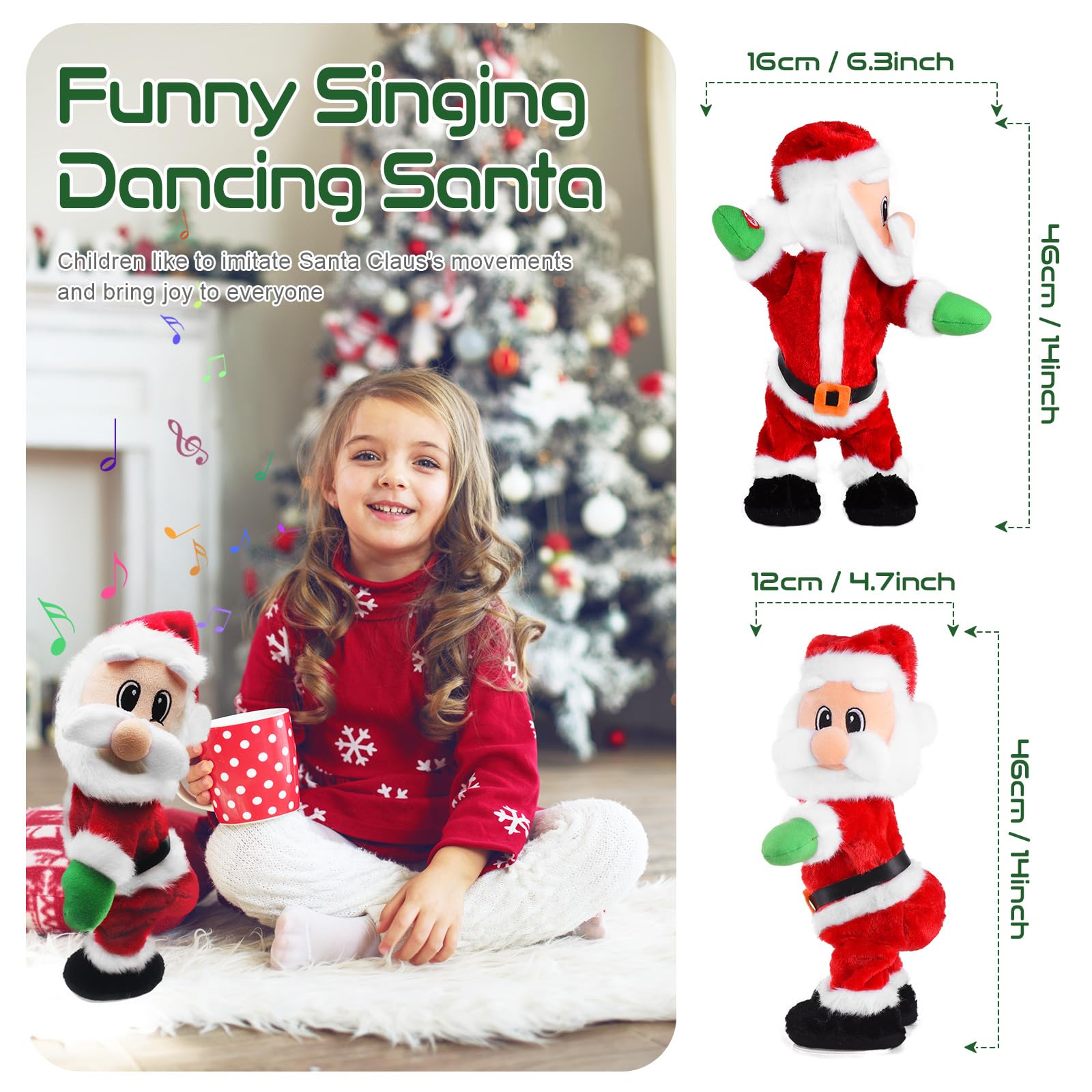 SdeNow Dancing Santa plush hand switch enables easy one-switch operation.