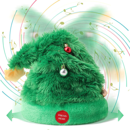 SdeNow electric singing dancing Santa hat sways to music at a holiday party