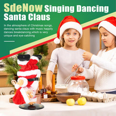 SdeNow inverted rotating Santa performs Jingle Bells, perfect for festive decor.