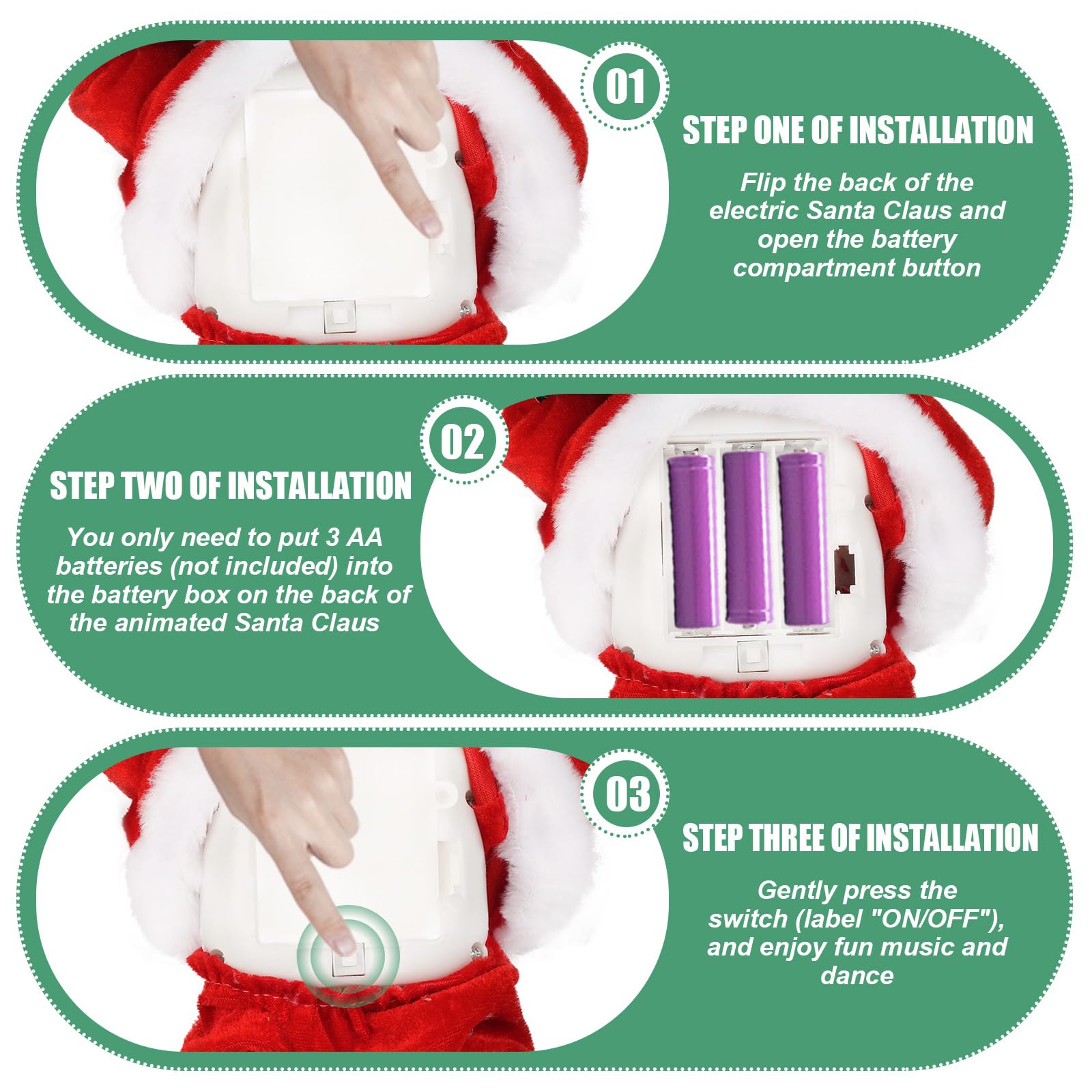 SdeNow musical Santa decoration suited for homes, schools, and parties.