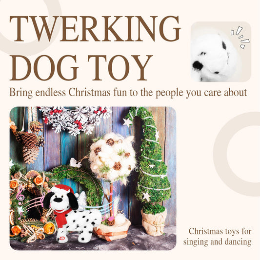 SdeNow singing Santa puppy plush delivers English song for family fun.