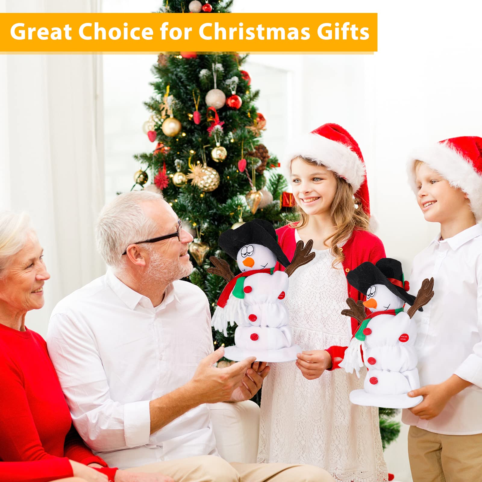 SdeNow snowman doubles as joyful Christmas decor centerpiece