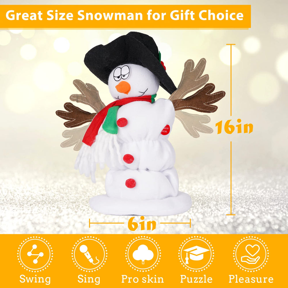 SdeNow snowman singing six tunes for cozy holiday moments