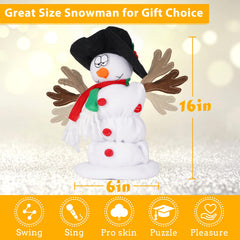 SdeNow snowman singing six tunes for cozy holiday moments