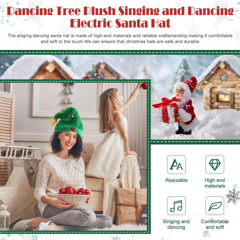 SdeNow swinging Christmas hat moving to rhythm for festive fun