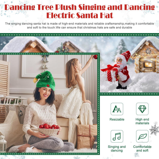 SdeNow swinging Christmas hat moving to rhythm for festive fun