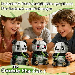 SDVWSF Panda LEGO compatible bricks for seamless set expansion.