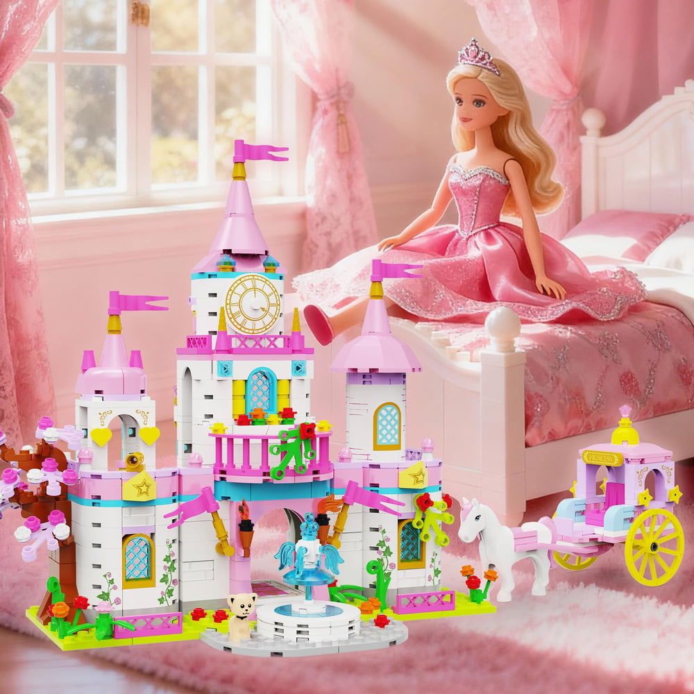SDVWSF Princess Castle ABS bricks ensure safe, durable play