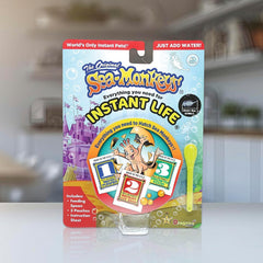Sea-Monkeys Instant Life illustrated instructions with feeding spoon aid beginners.