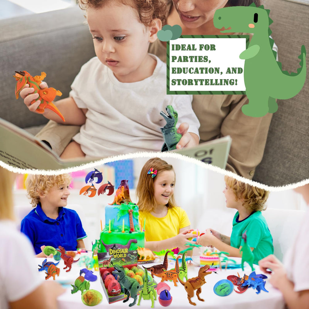 Sealive 12-pack eggs with dinosaur figures support hands-on exploration.