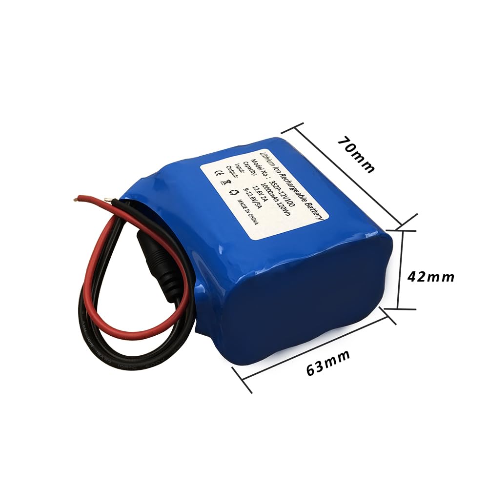 Seasider 12V charger ensures safe, reliable charging for the battery pack.
