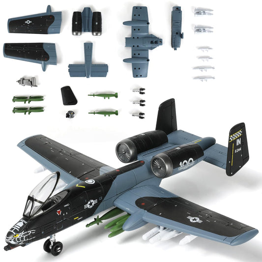 SEBUNAS A-10 model kit in progress highlights step-by-step assembly for beginners.