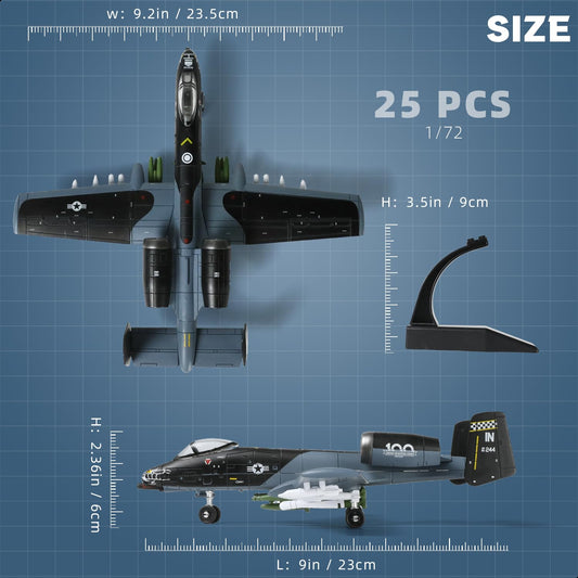 SEBUNAS A-10 model close-up demonstrates authentic paint details and textures.