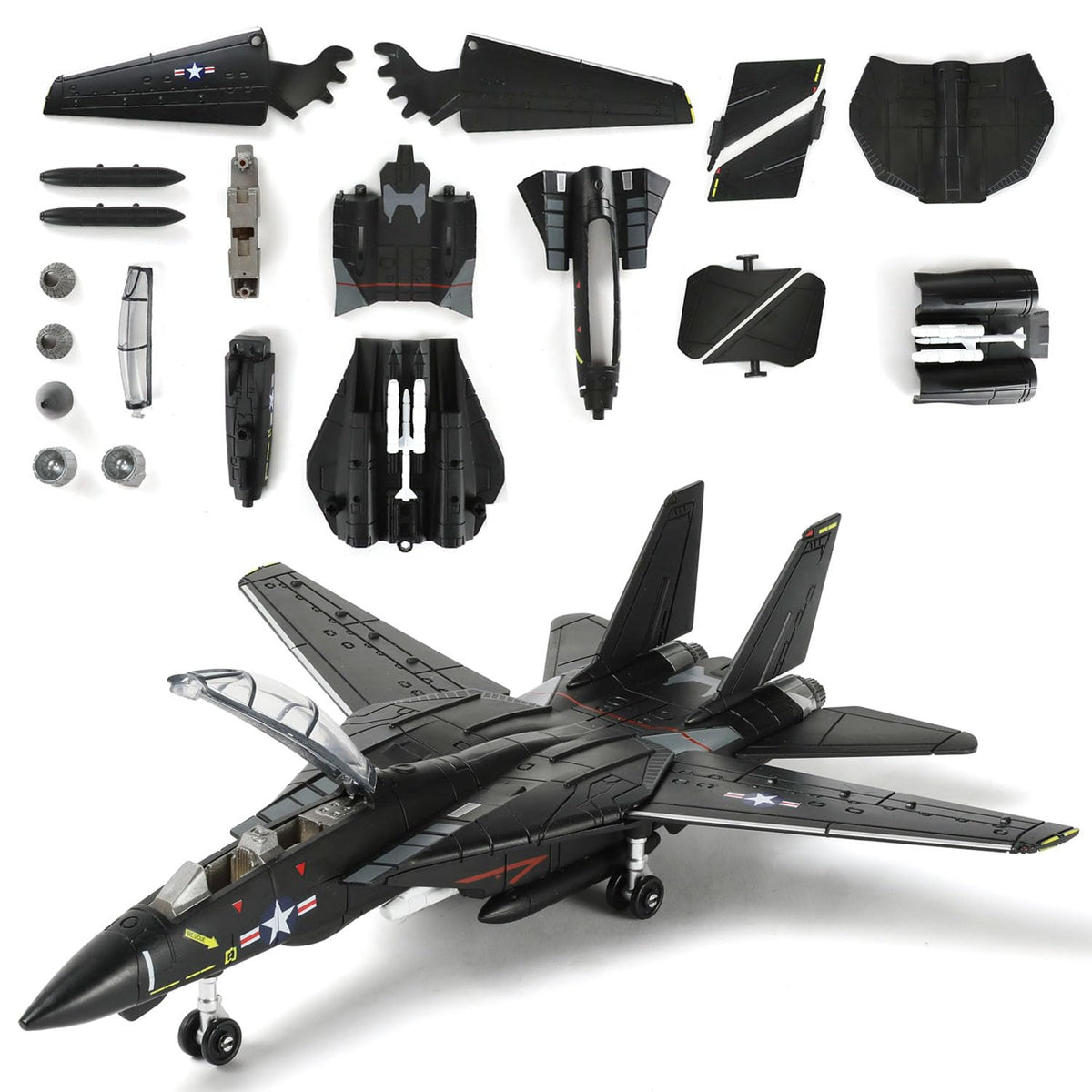 SEBUNAS F-14 Tomcat model kit with accurate design for impressive desktop display.