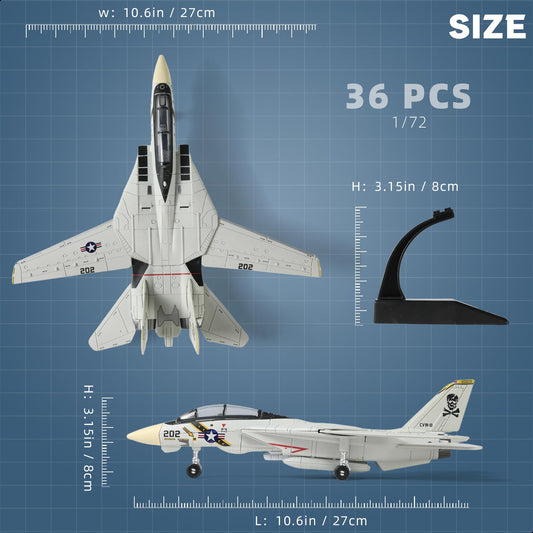 SEBUNAS F-14 Tomcat movable wings enable dynamic display options
