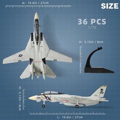 SEBUNAS F-14 Tomcat movable wings enable dynamic display options