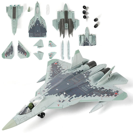 SEBUNAS SU-57 model kit: detailed fuselage for realistic display and collecting.