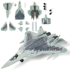 SEBUNAS SU-57 model kit: detailed fuselage for realistic display and collecting.