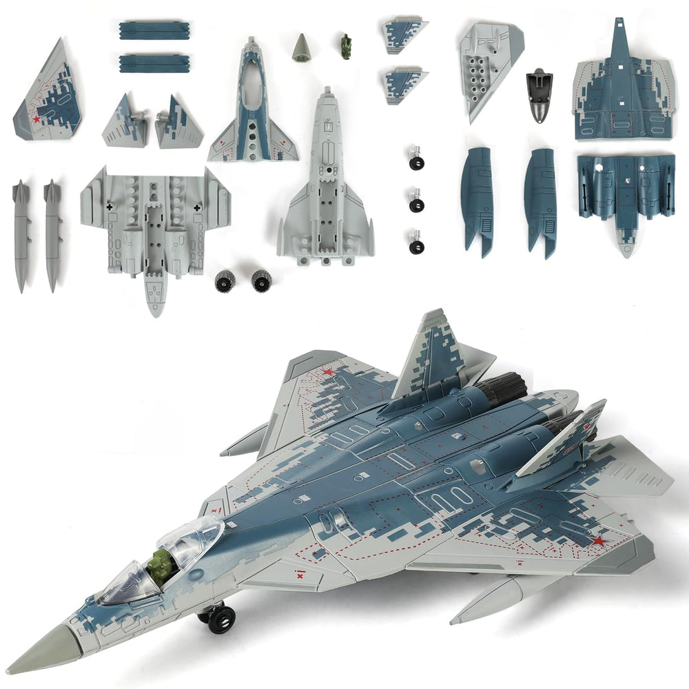 SEBUNAS 1/72 SU-57s model kit with true-to-scale details for collectors.