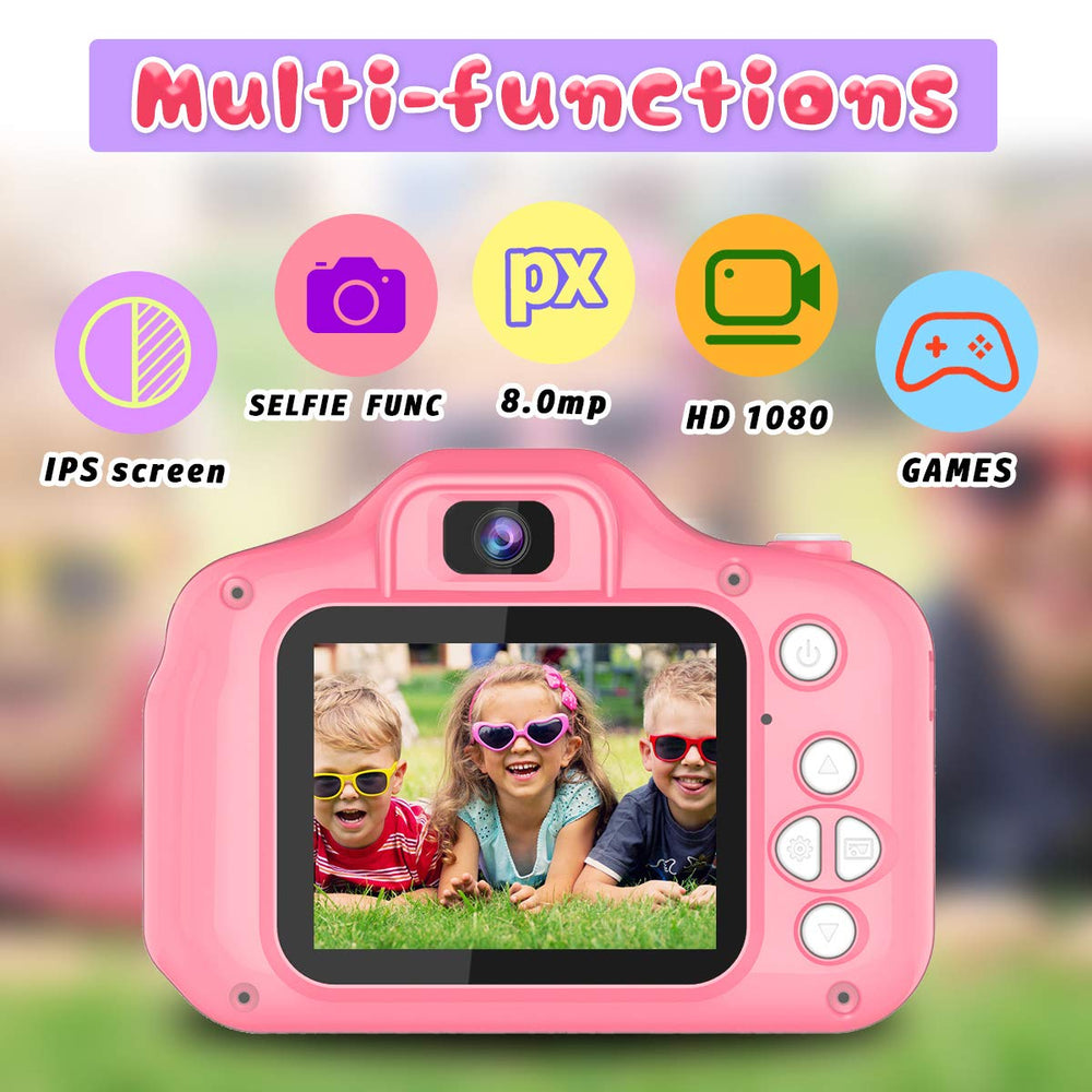 Seckton Upgrade Kids Selfie Camera in selfie mode for playful portraits