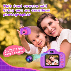 Seckton Upgrade Kids Selfie Camera side ports enable easy charging and data transfer on the go.