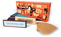 Secret Hitler hidden roles and envelopes add suspenseful setup.