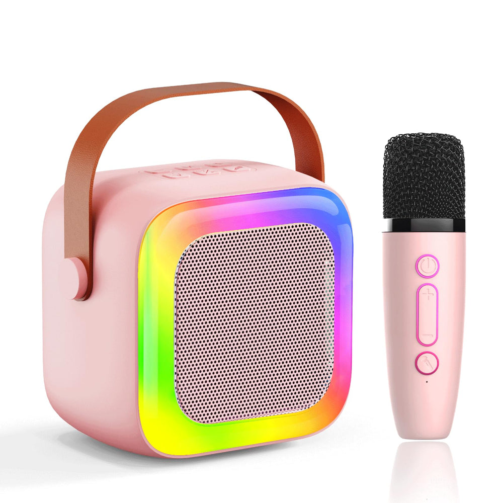 SECULEAD karaoke machine pink portable speaker for kids
