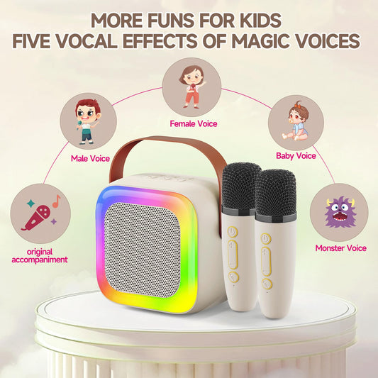 SECULEAD mini karaoke with Bluetooth 5.3 for crisp, quick pairing and streaming.