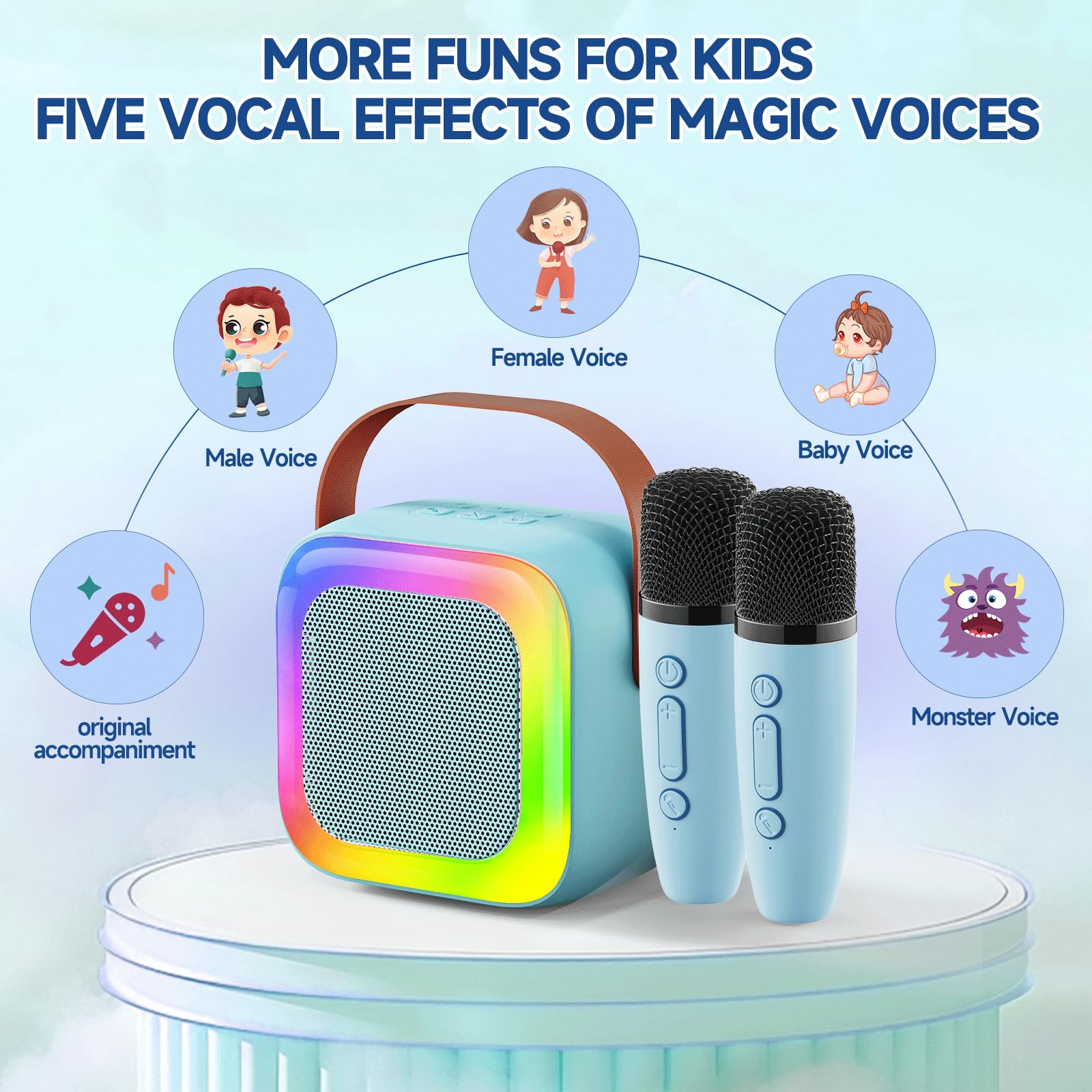 SECULEAD two wireless microphones deliver shared singing fun.