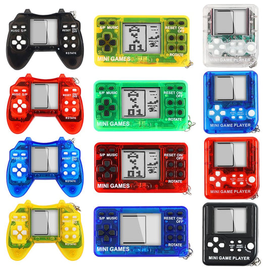 Secyba mini keychains with 8-bit artwork, ideal birthday party favors.