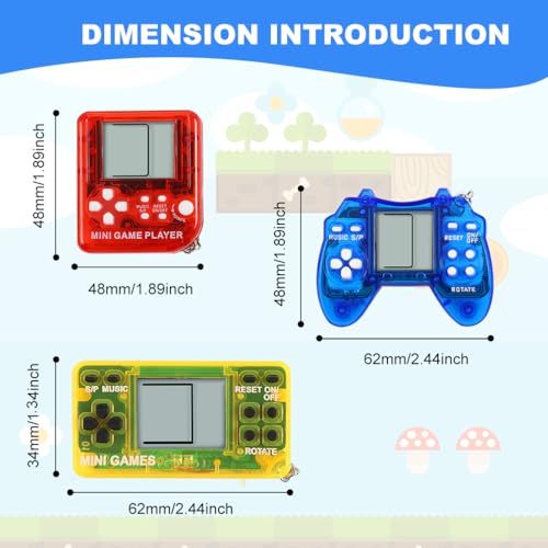 Secyba 8-bit handheld design keychain, sturdy plastic for everyday fun.