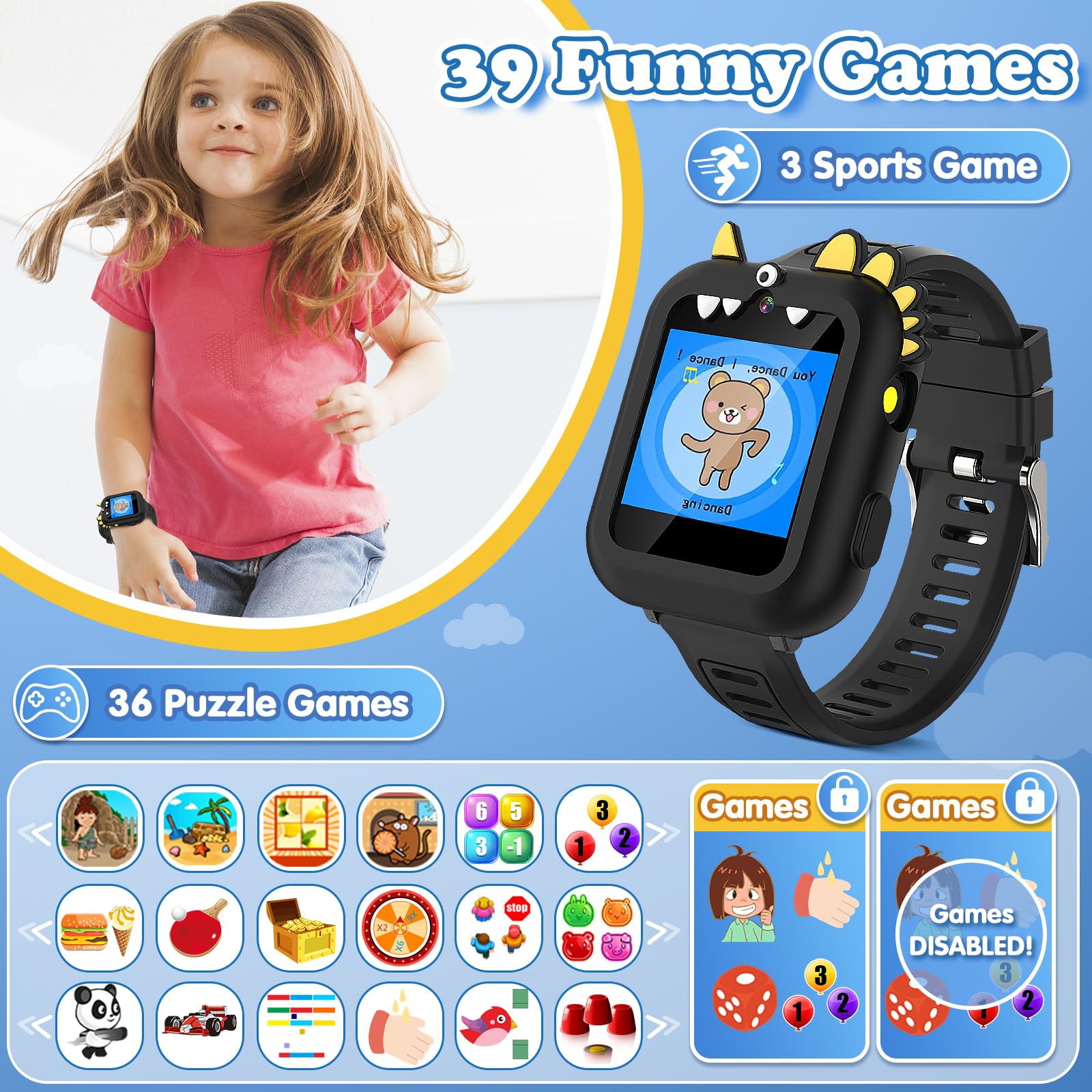 Sedzofan Kids Smart Watch alarm settings illustrate reliable reminders