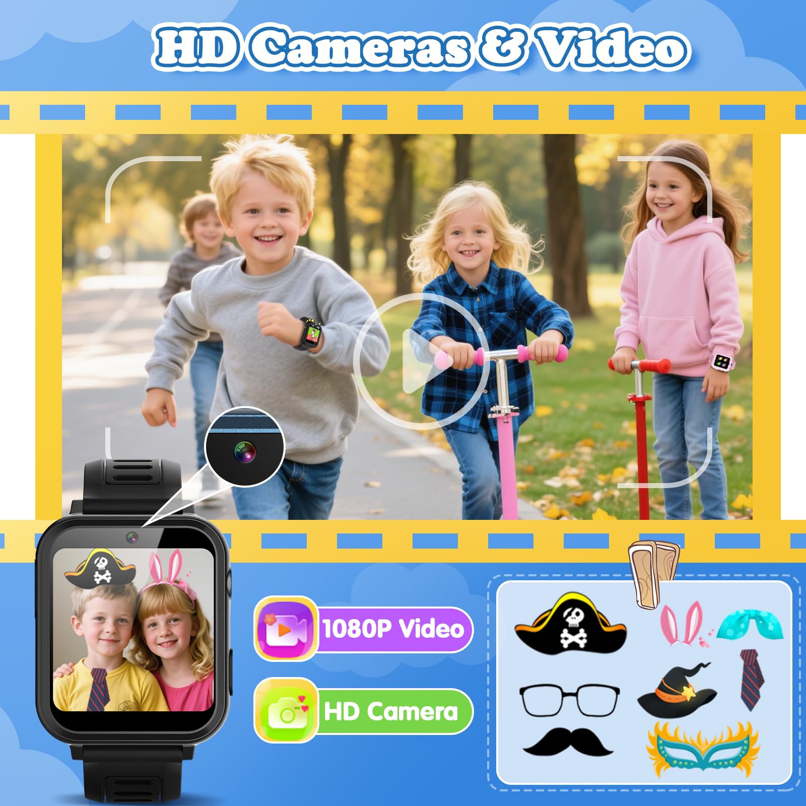 Sedzofan Kids Smart Watch games menu shows 39 engaging titles