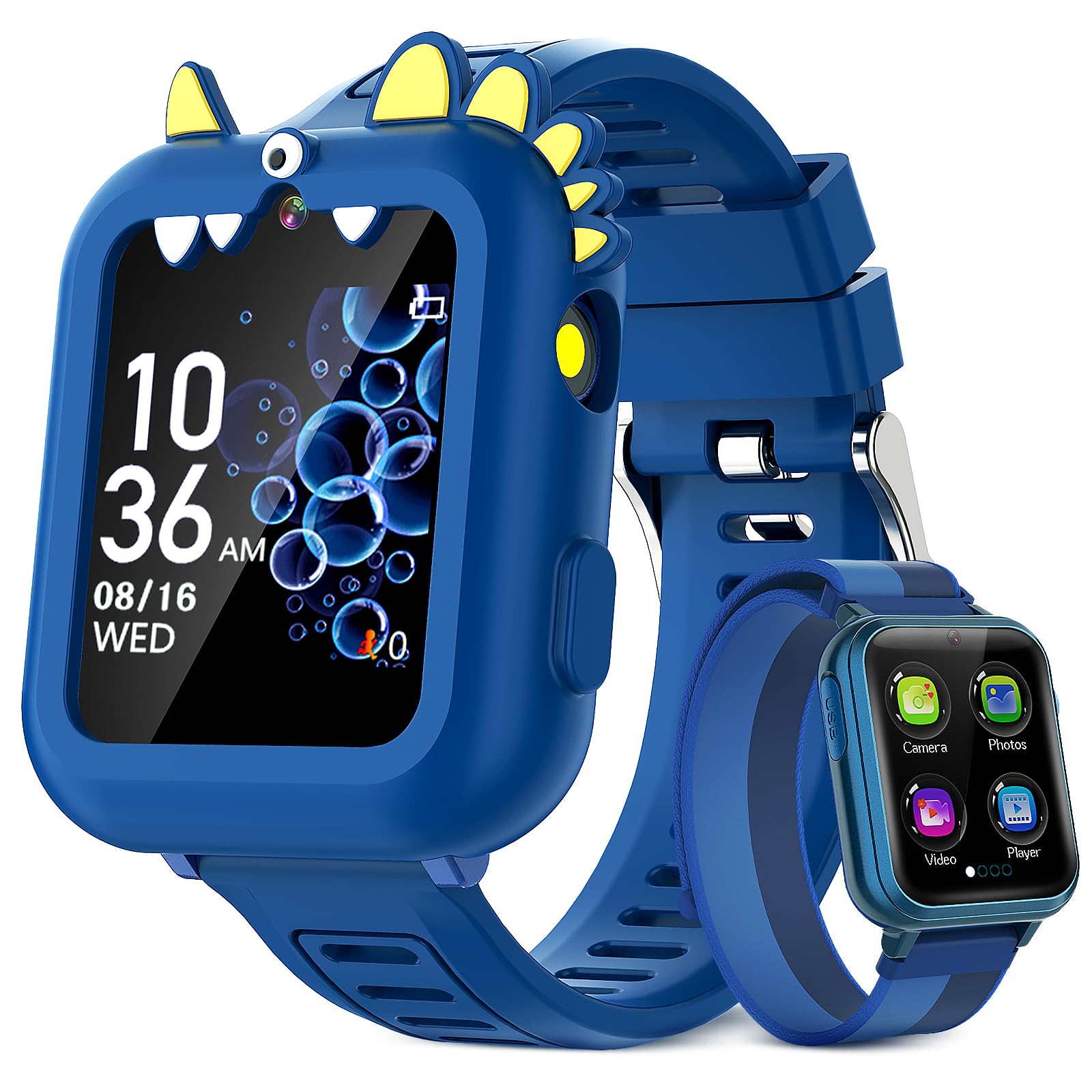 Sedzofan Kids Watch front view with colorful display for easy daily wear.