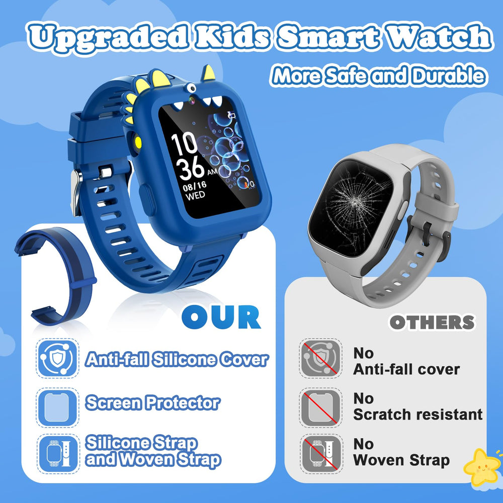 Sedzofan Kids Watch woven strap offers breathable comfort during activities.