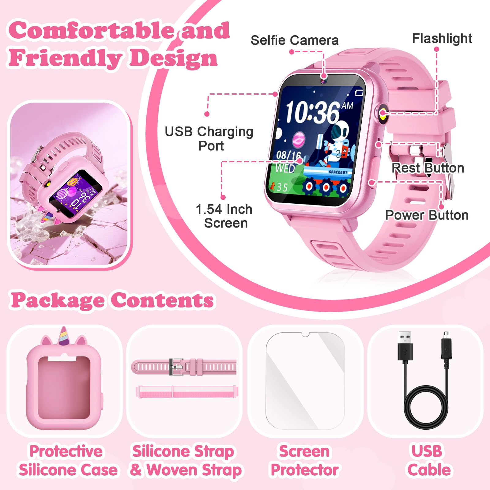 Sedzofan protective case safeguards the screen during play.