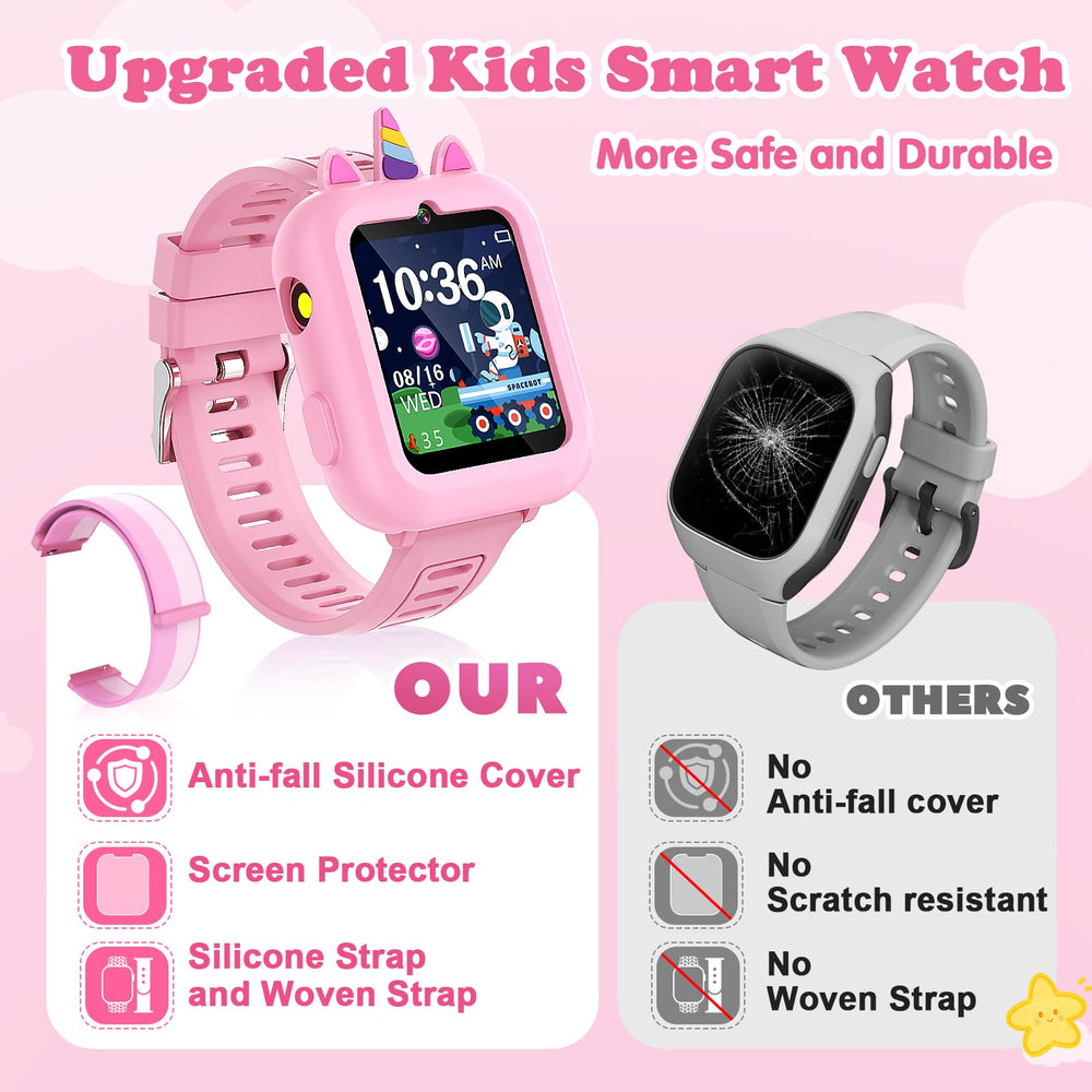 Sedzofan Kids Smartwatch selfie and video feature for quick family moments.